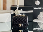 Mini Square Flap CLASSIC FLAP 13.5 × 17 × 8 cm GR羊皮 LEATHER 雾霾蓝-6129