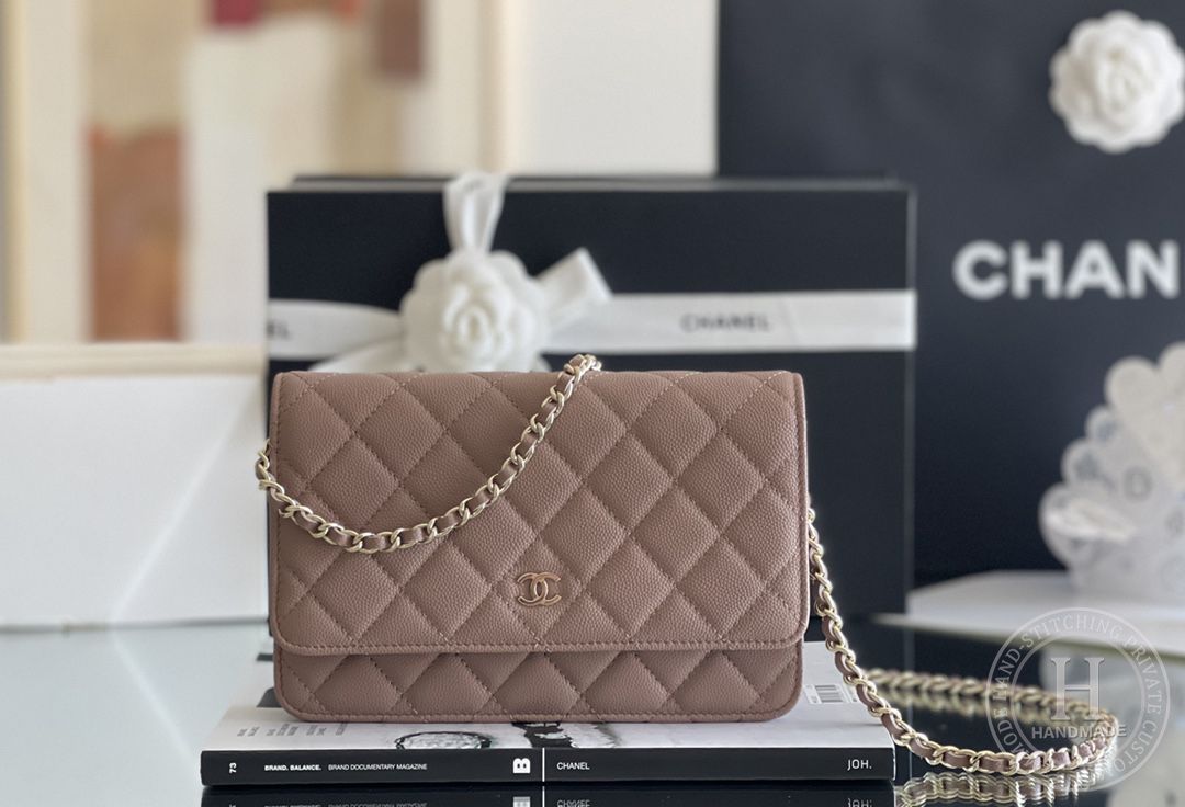 Chanel woc 12 × 19 × 4 cm 焦糖色