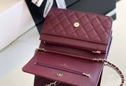 Chanel woc 12 × 19 × 4 cm 绿色浅金扣-4293