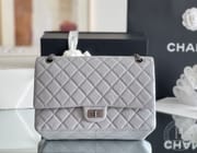 Chanel 2.55 28CM 牛皮 古银金扣-2878