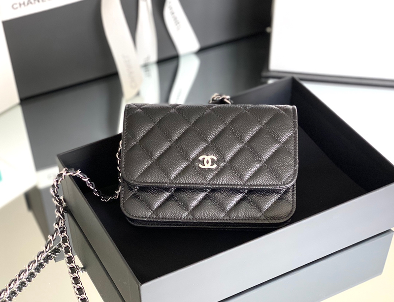 Chanel woc 12.3 × 19.2 × 3.5 cm 蓝色-6164