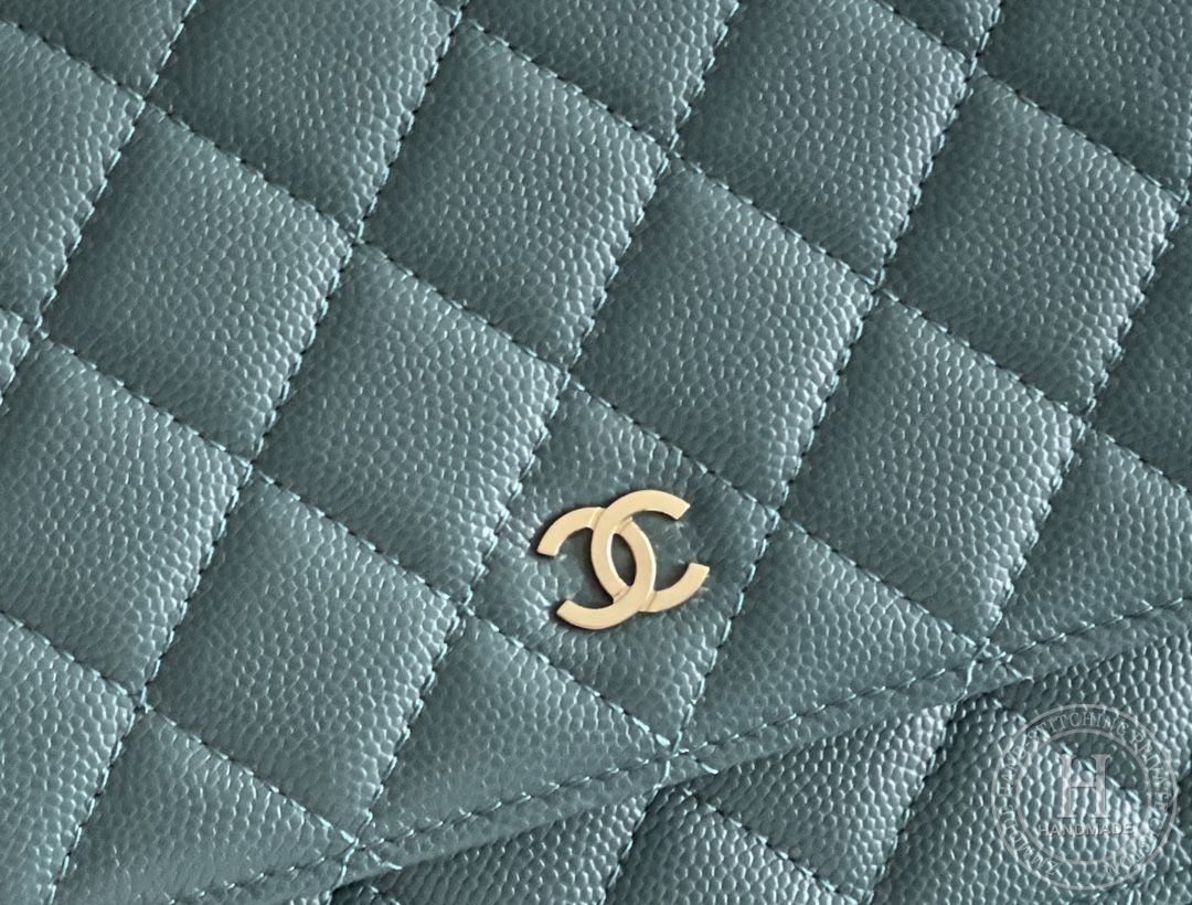 Chanel woc 12 × 19 × 4 cm 松石绿 Chanel woc 12 × 19 × 4 cm 松石绿