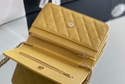 Chanel woc 12 × 19 × 4 cm 深蓝色浅金扣-4932