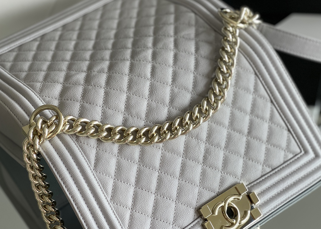 Chanel Leboy-25× 14.5×8cm 冰川灰浅金扣 Chanel Leboy-25× 14.5×8cm 冰川灰浅金扣
