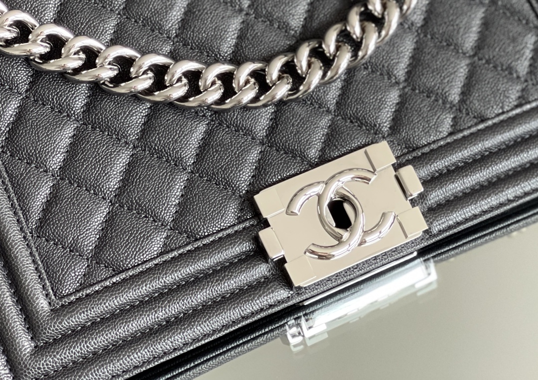 Chanel Leboy-25× 14.5×8cm 炭灰亮银扣 Chanel Leboy-25× 14.5×8cm 炭灰亮银扣