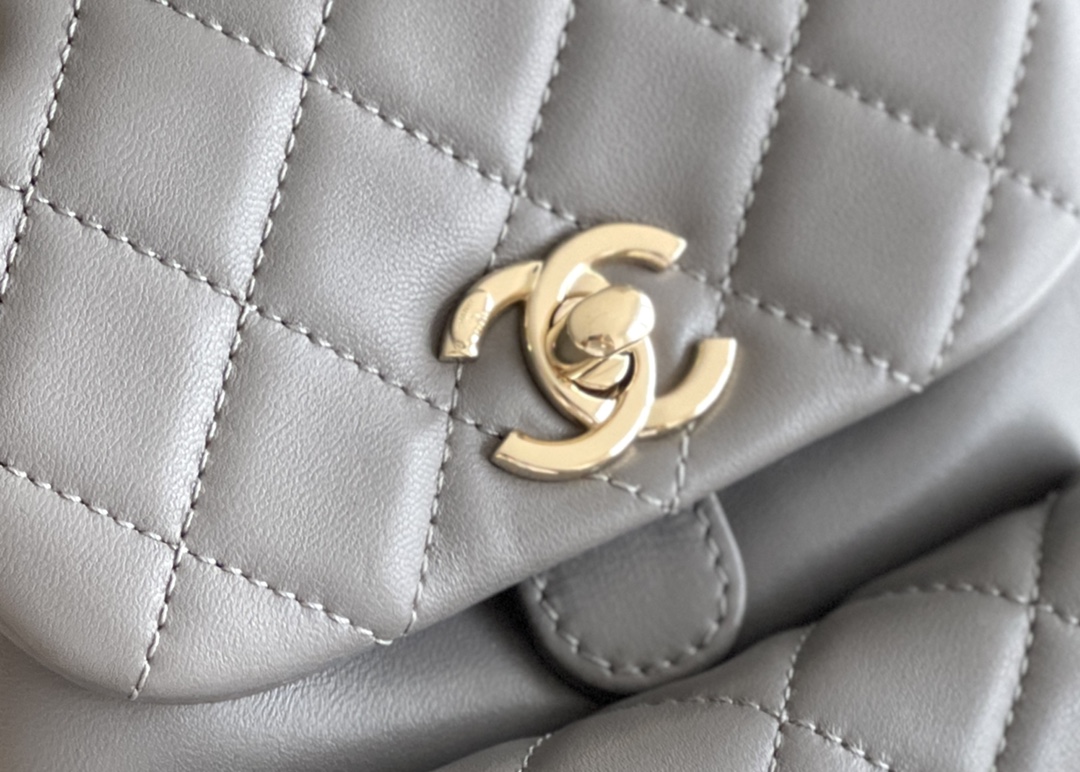 Chanel Duma 18× 18×11cm Grey Chanel Duma 18× 18×11cm Grey