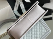 Chanel Leboy-25× 14.5×8cm 碳灰亮银扣-7330