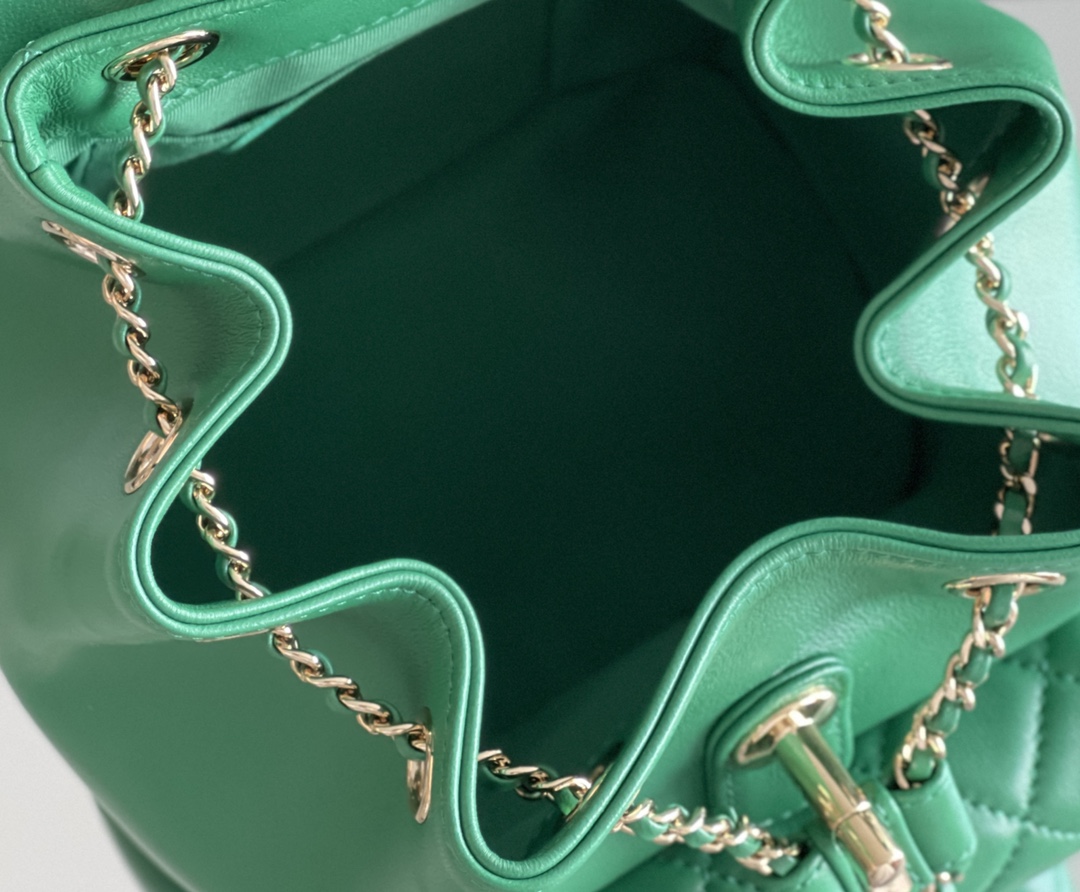 Chanel Duma 18× 18×11cm Green