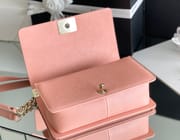 Chanel Leboy-25× 14.5×8cm V纹BLACK浅金扣-5504