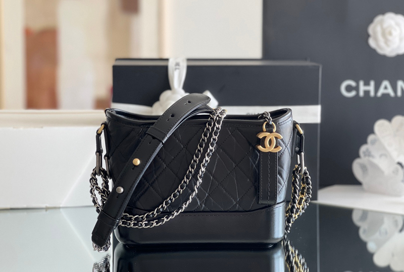 Chanel Gabrielle 15× 20 × 8 cm BLACK-0593