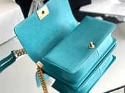 Chanel Leboy-25× 14.5×8cm 冰川灰浅金扣-7982