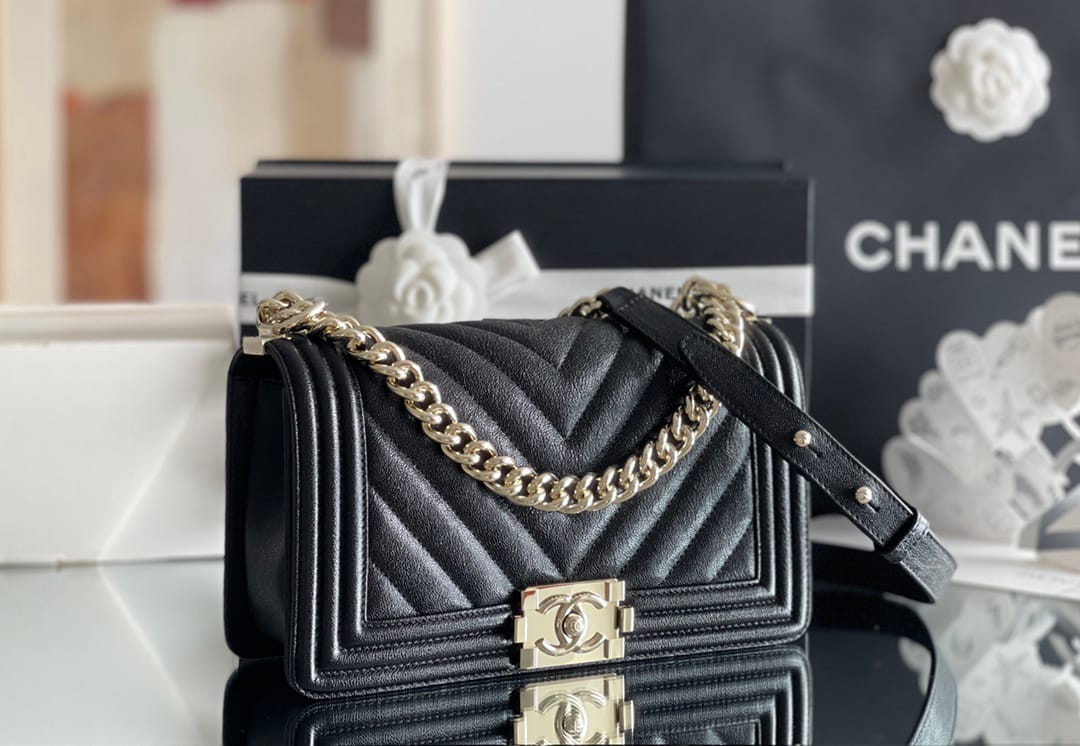 Chanel Leboy-25× 14.5×8cm 小鸡黄浅金扣-4367
