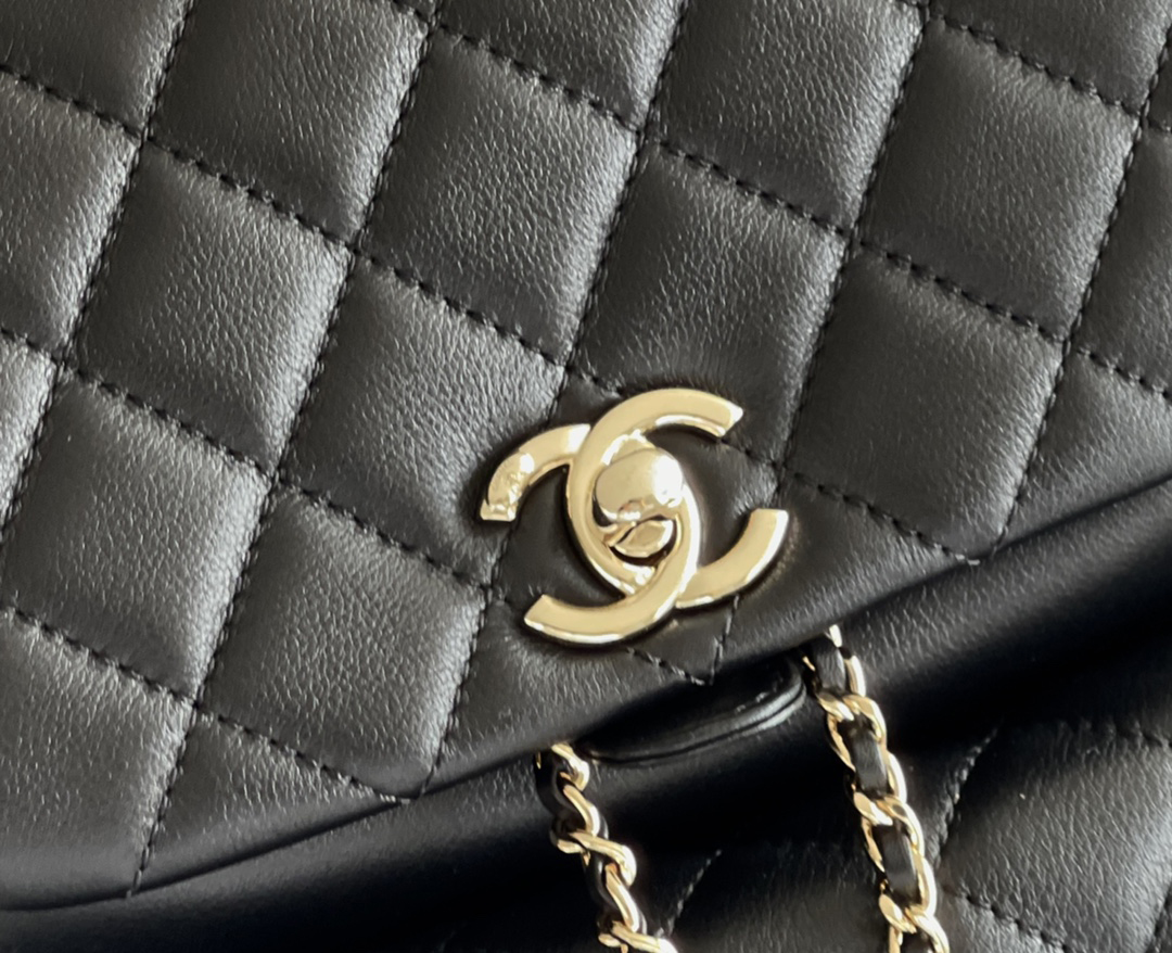 Chanel Duma 25× 22×18cm black