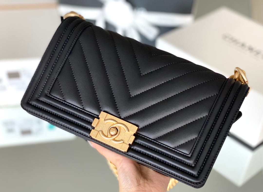Chanel Leboy 25×14.5×8cm black-9337