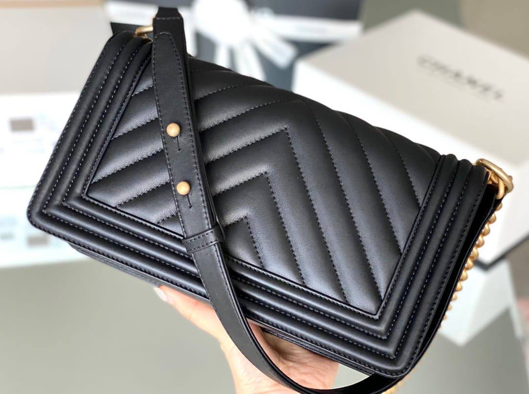 Chanel Leboy 25×14.5×8cm black-9337