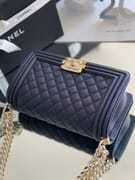 Chanel Leboy-25× 14.5×8cm 湖水绿复古金扣-8838