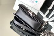 Chanel Leboy 20× 12×8cm V纹Black-0470