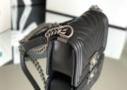 Chanel Leboy 20× 12×8cm V纹Black-0470