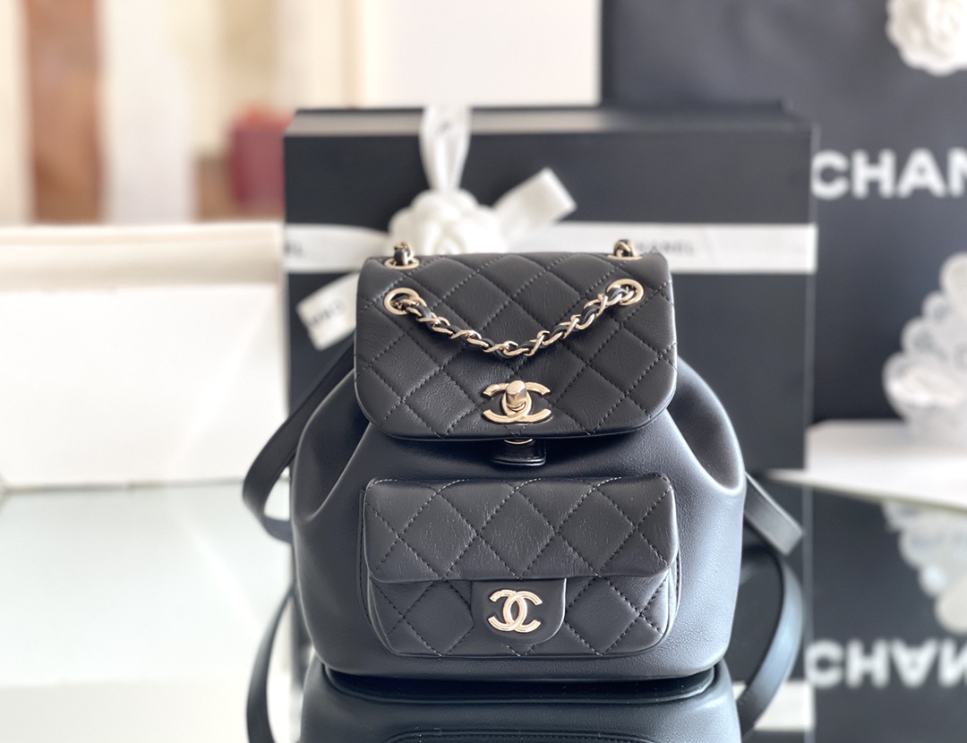 Chanel Duma 18× 18×11cm black