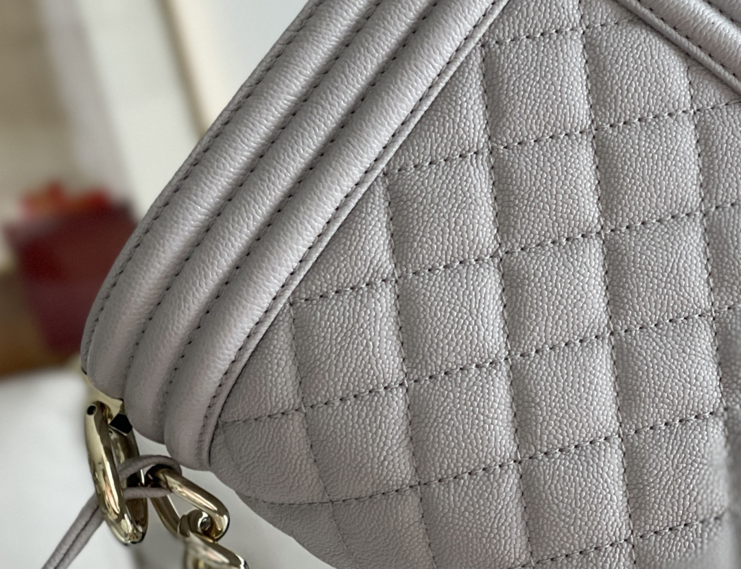 Chanel Leboy-25× 14.5×8cm 冰川灰浅金扣 Chanel Leboy-25× 14.5×8cm 冰川灰浅金扣