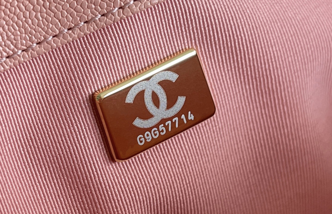 Chanel Leboy-25× 14.5×8cm 肉粉色V纹浅金扣 Chanel Leboy-25× 14.5×8cm 肉粉色V纹浅金扣