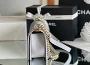 Chanel Leboy-25× 14.5×8cm 碳灰亮银扣-7330