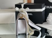 Chanel Leboy-25× 14.5×8cm 碳灰亮银扣-7330