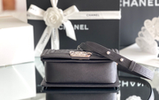 Chanel Leboy-25× 14.5×8cm 炭灰亮银扣-6960