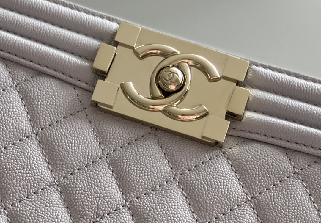 Chanel Leboy-25× 14.5×8cm 冰川灰浅金扣 Chanel Leboy-25× 14.5×8cm 冰川灰浅金扣