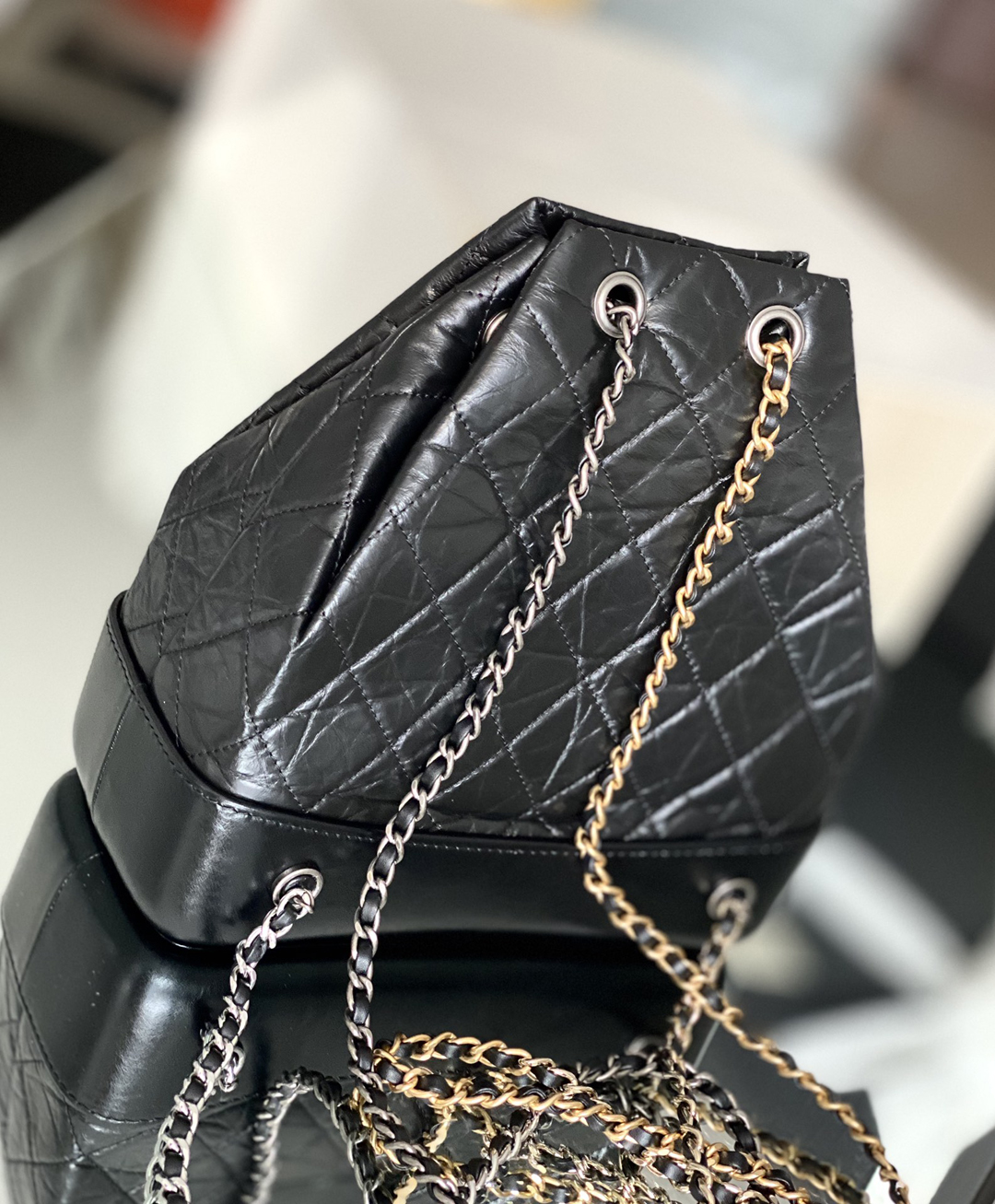 Chanel Gabrielle 23 × 10.5 × 22.5 cm black