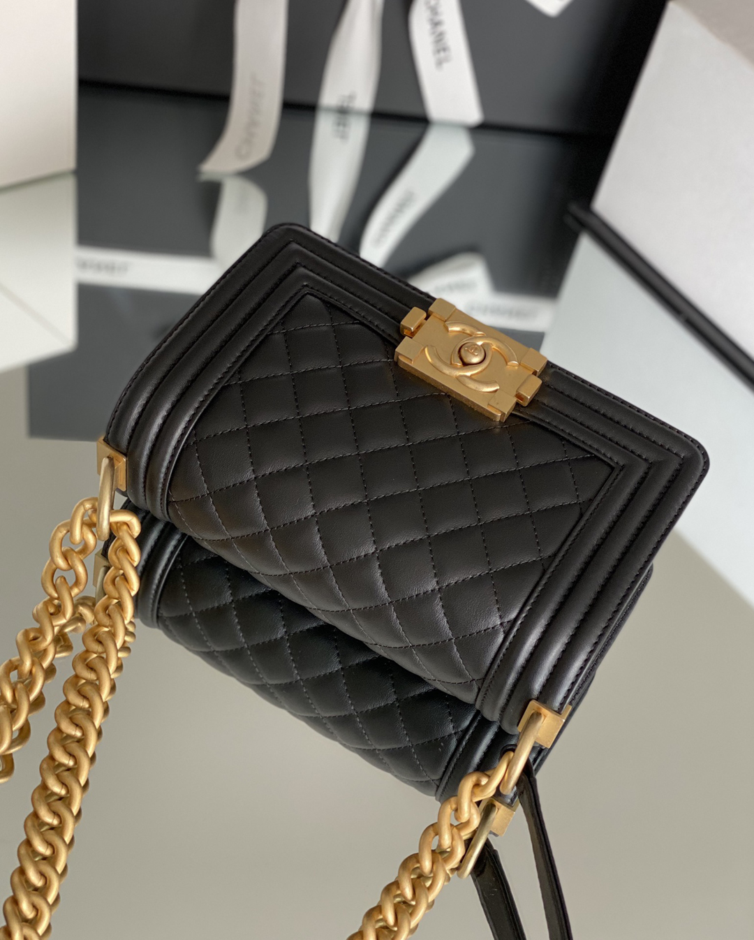 Chanel Leboy 20cm black