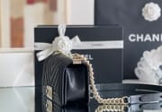 Chanel Leboy-20× 12×7cm V纹Red 浅金扣-5167