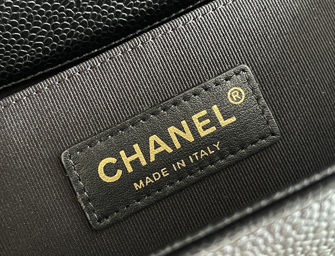 Chanel Leboy-15× 25×9cm BLACK 砂金扣 Chanel Leboy-15× 25×9cm BLACK 砂金扣