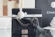 Chanel Leboy-12× 20.5×8.5cm black Gold-4836