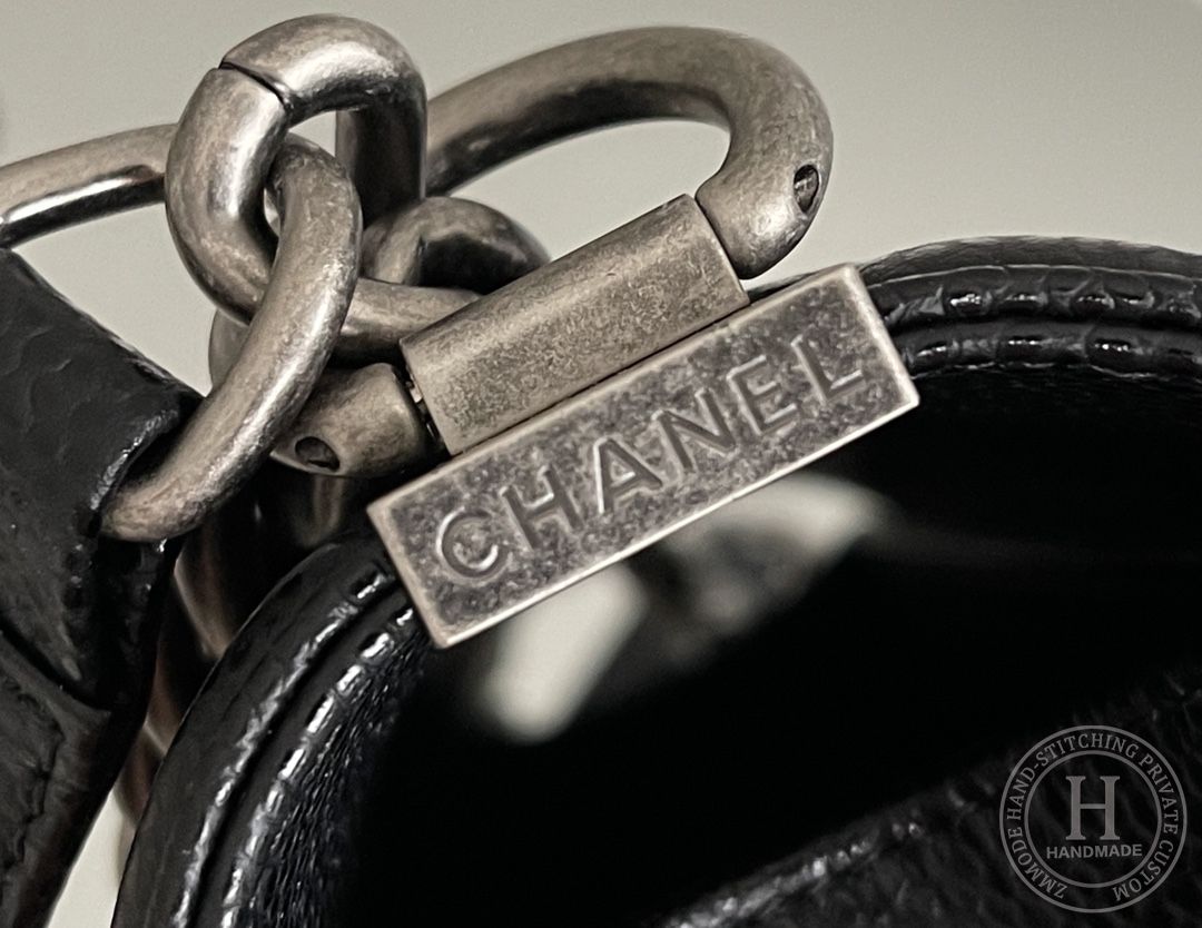 Chanel Leboy-12× 20.5×8.5cm black 银扣 Chanel Leboy-12× 20.5×8.5cm black 银扣