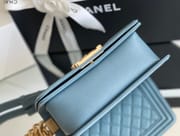 Chanel leboy 20× 12×7cm Grey 砂金扣-6112