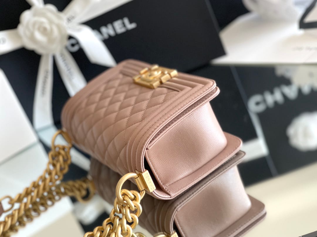 Chanel leboy 20× 12×7cm 松石绿砂金扣-6650