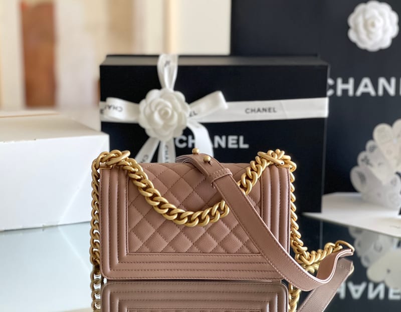 Chanel leboy 20× 12×7cm 松石绿砂金扣-6650