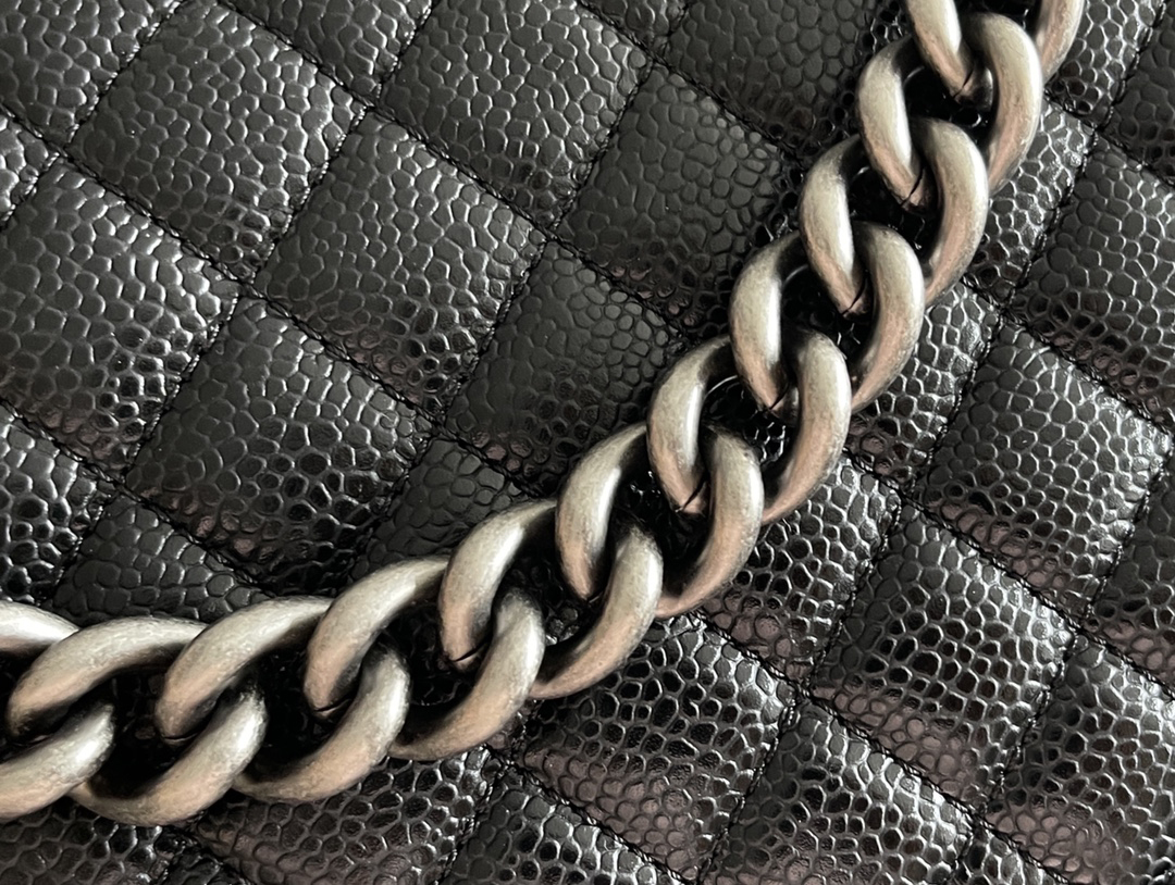 Chanel Leboy-15× 25×9cm  BLACK银扣