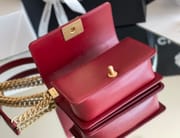 Chanel leboy 20× 12×7cm 焦糖色砂金扣-6897