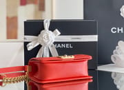 Chanel Leboy-20× 12×7cm 午夜蓝浅金扣-7011