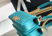 Chanel leboy-20× 12×7 red 24Gold扣-3444