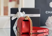 Chanel Leboy-20× 12×7cm 午夜蓝浅金扣-7011