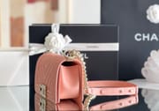 Chanel Leboy-20× 12×7cm 午夜蓝浅金扣-9076