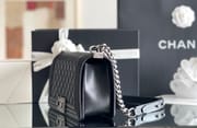Chanel Leboy-15× 25×9cm  BLACK 砂金扣-4017-4493