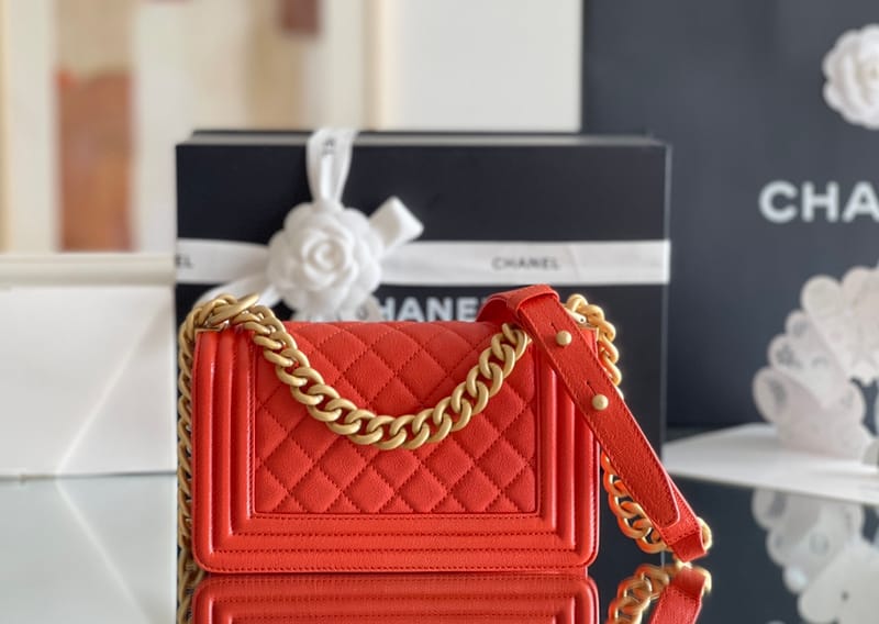 Chanel Leboy-20× 12×7cm 午夜蓝浅金扣-7011