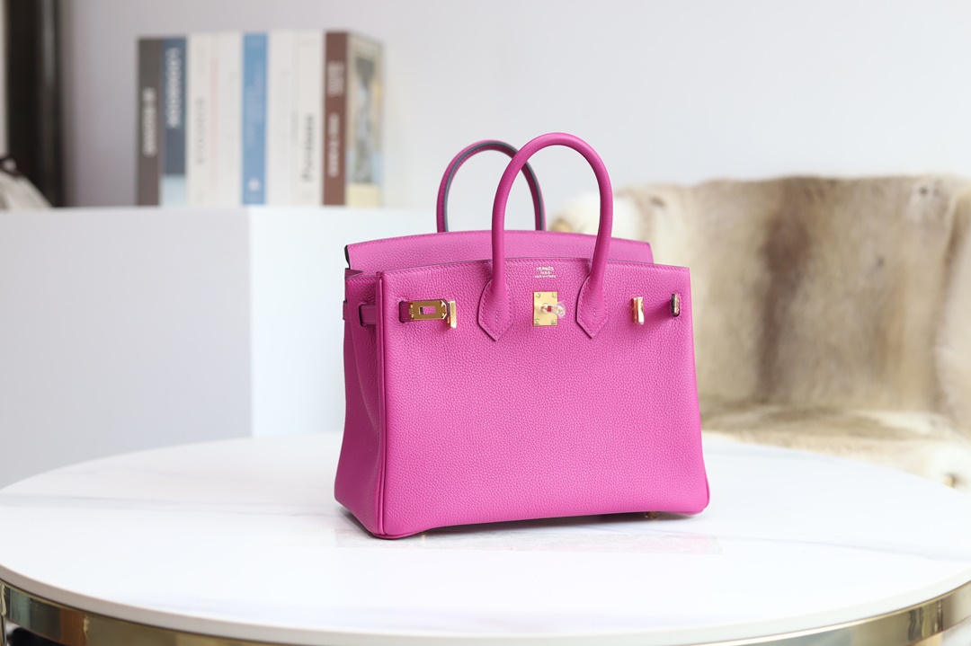 Hermes Birkin 25cm Togo  L3 Rose Poupre GHW