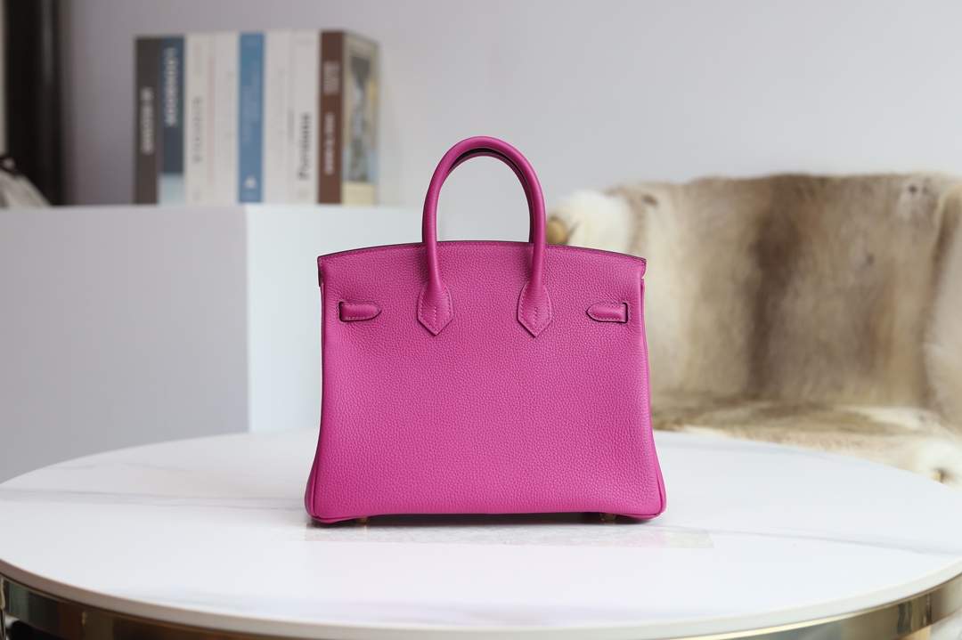 Hermes Birkin 25cm Togo  L3 Rose Poupre GHW