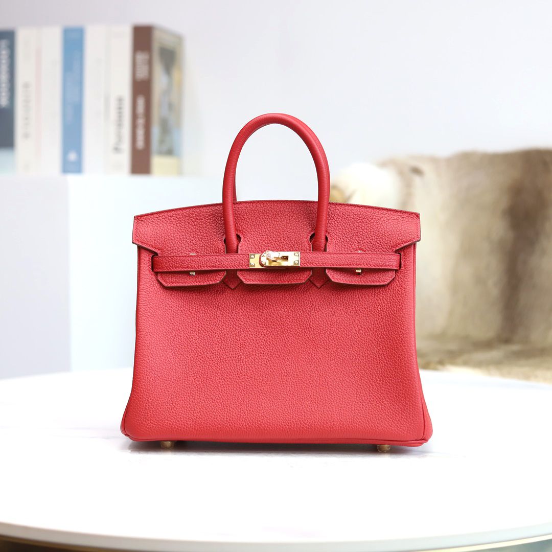 Birkin 25cm Togo Q5 Rouge Casaque Ghw
