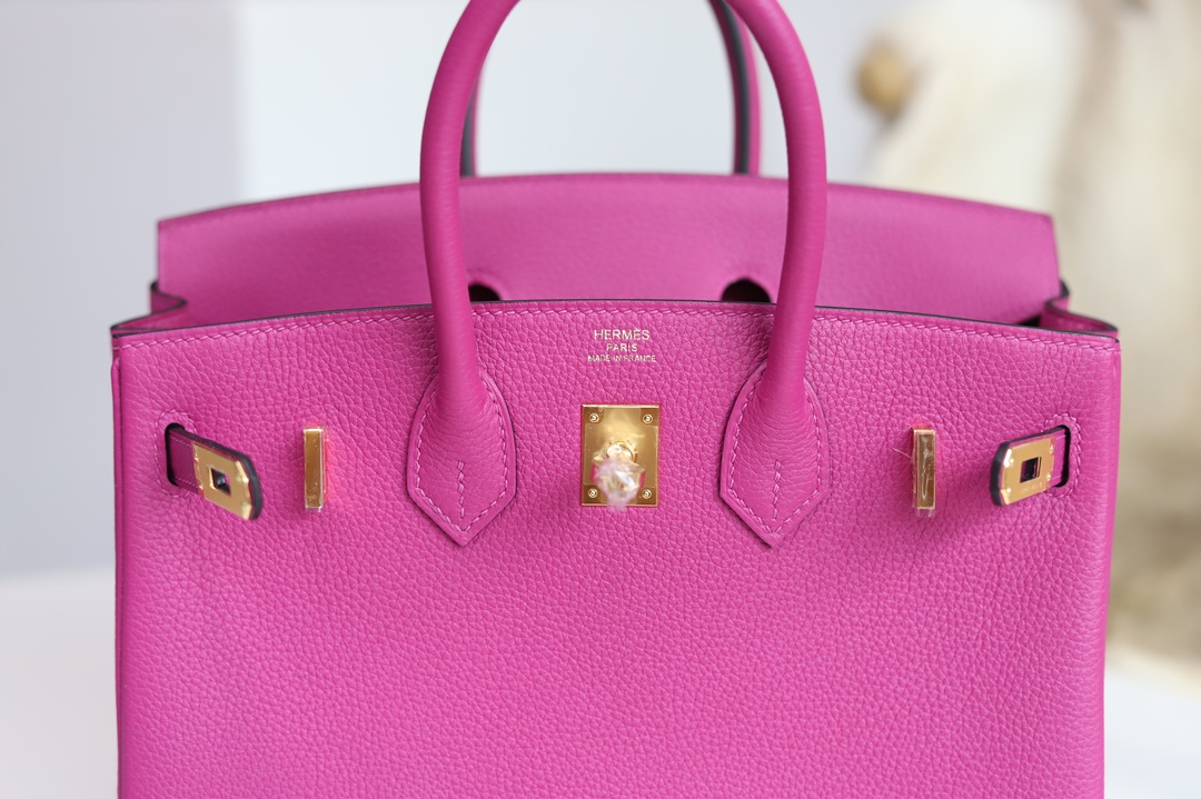 Hermes Birkin 25cm Togo  L3 Rose Poupre GHW